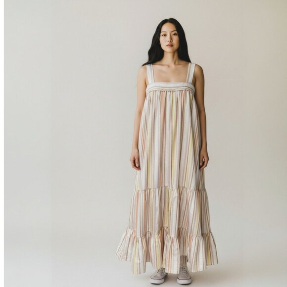 Lemlem by Liya Kebede Dresses & Skirts - Lemlem Retta Sweepy Sleeveless Salmon Sundress, Size Medium, New with Tags.